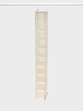 10 Shelf Hanging Shoe Storage Organizer - Tan